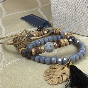 Multi strand grey bracelet
